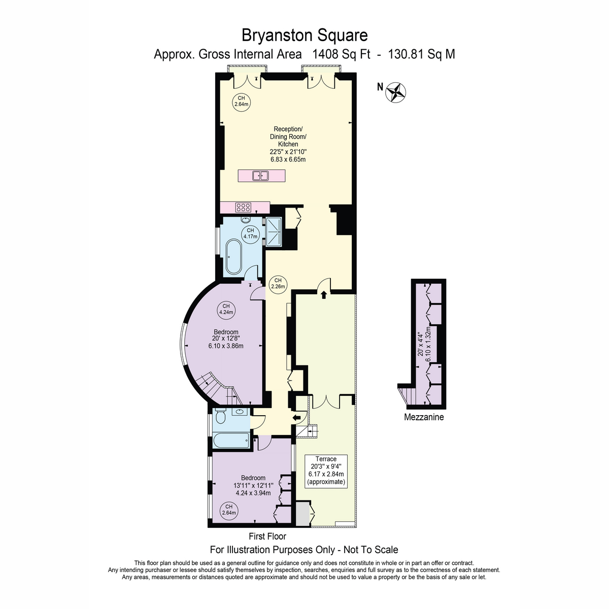 Flat 3, 27, Bryanston Square, London floorplan