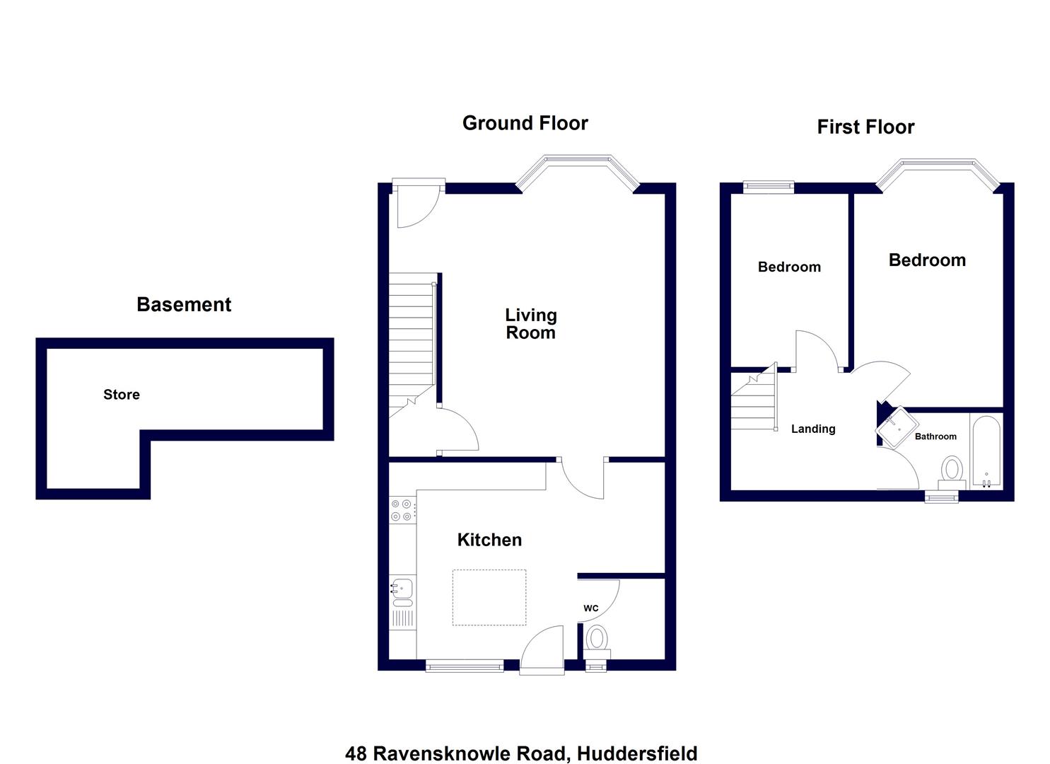 48, Ravensknowle Road, Huddersfield floorplan