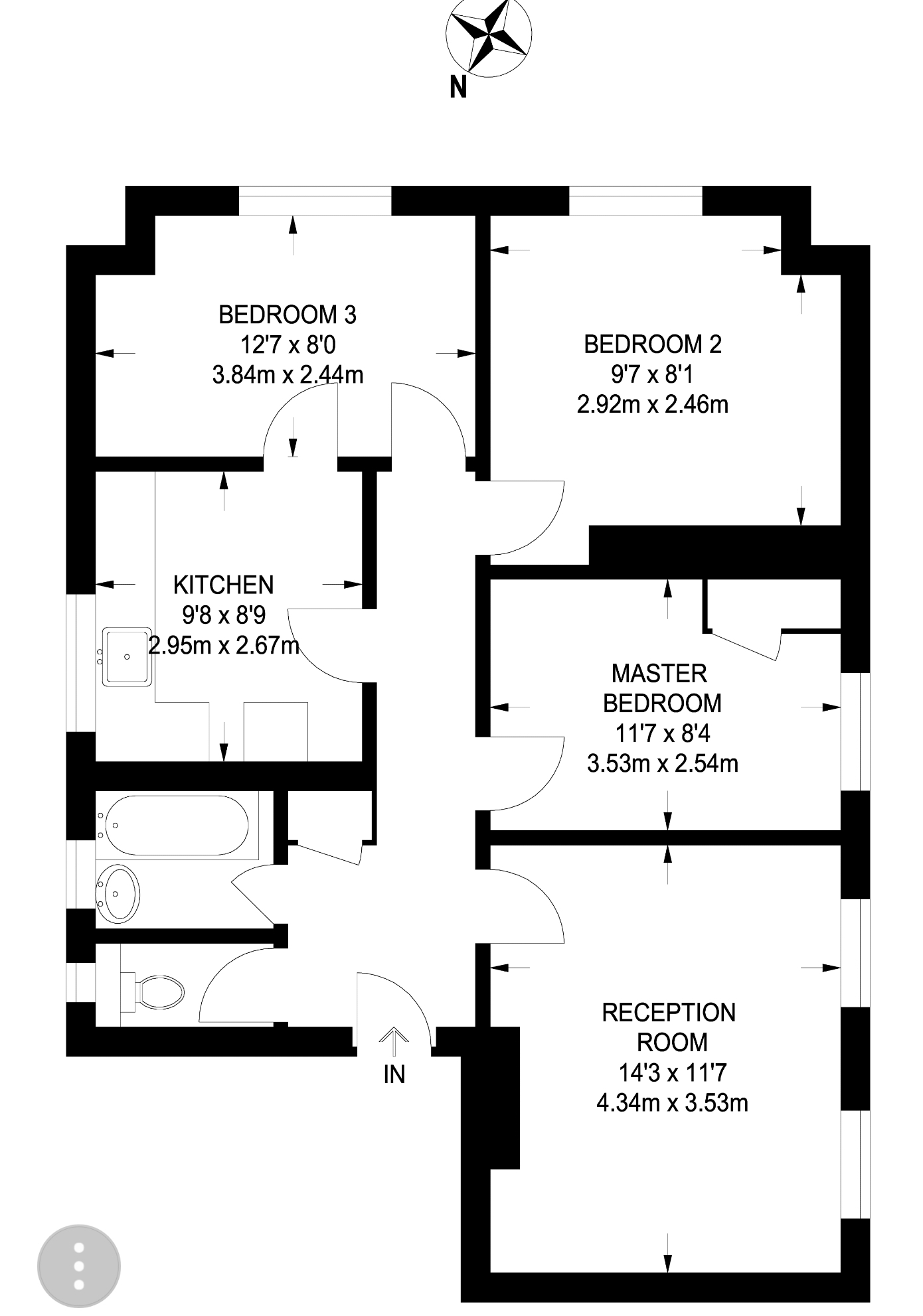 3 Bedrooms Flat to rent in St Jhons Drive, London SW18