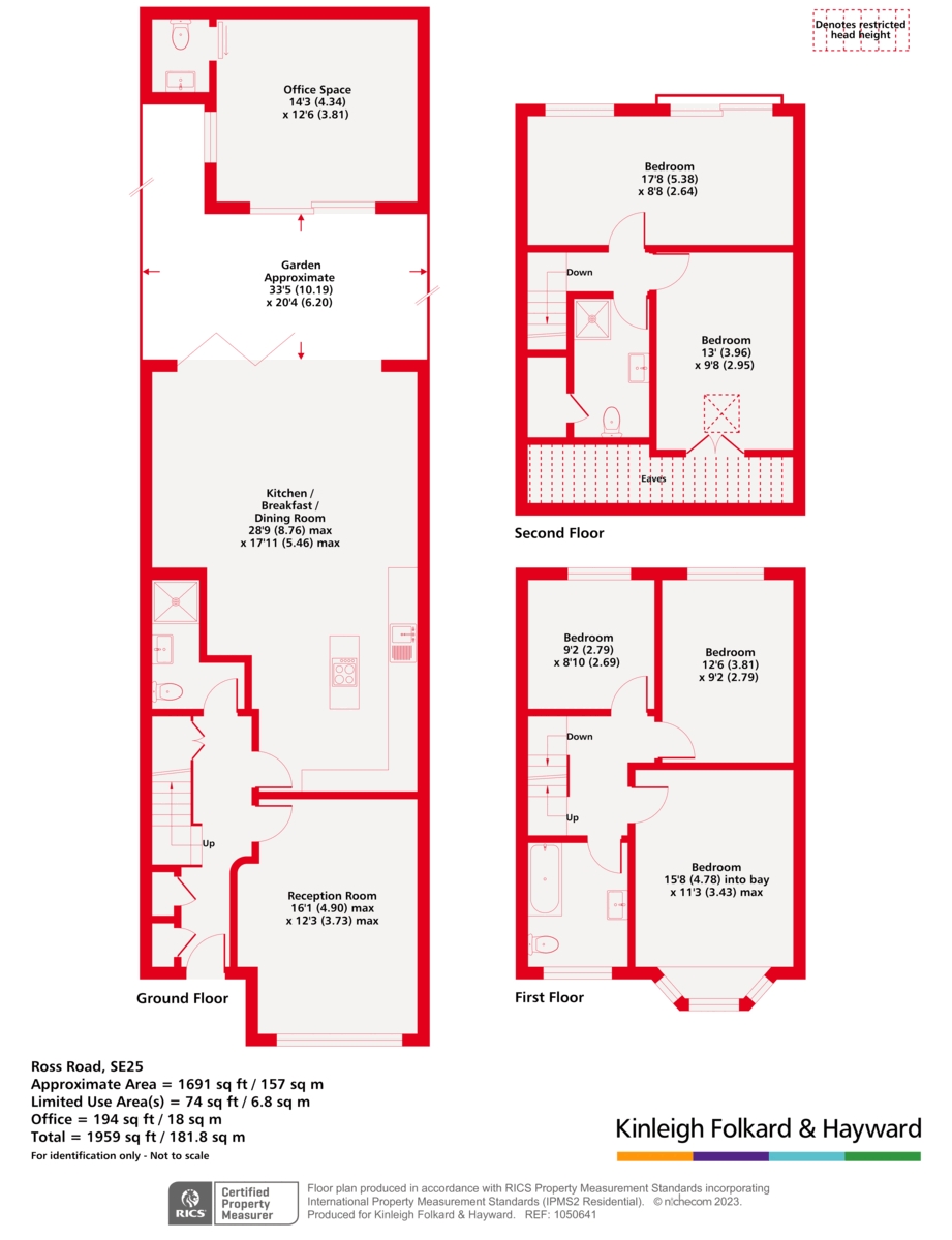 62, Ross Road, London floorplan