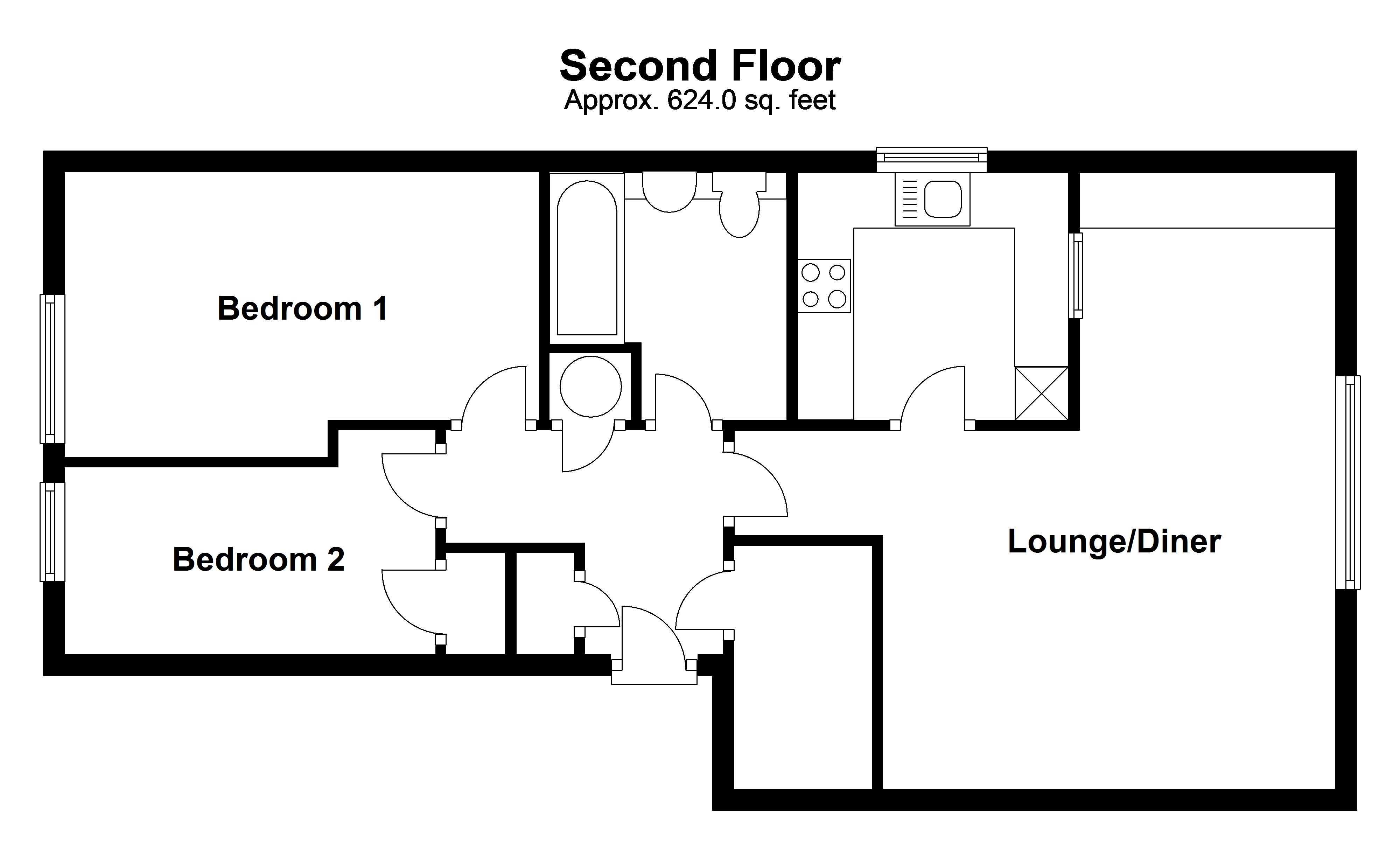 2 Bedrooms Flat to rent in Wellington Street, Lewes BN7