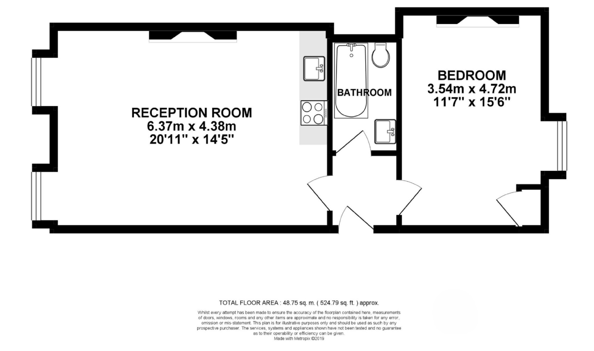 Flat 4, 115, Gloucester Place, London floorplan
