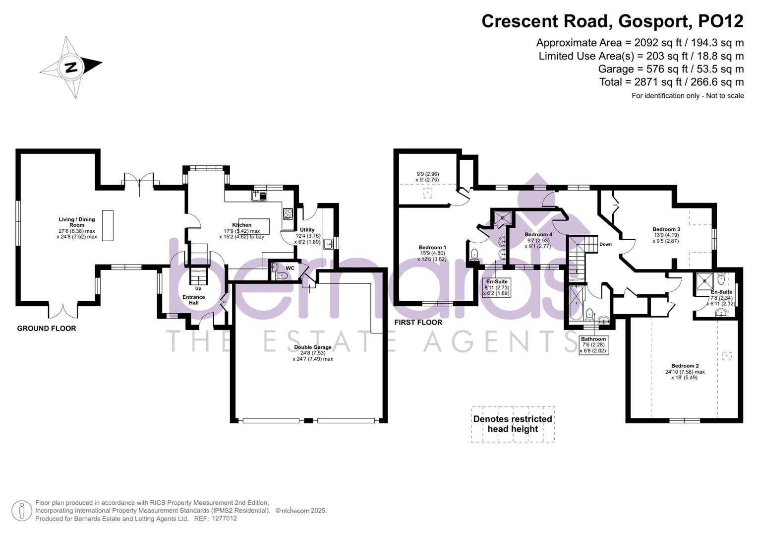 62, Crescent Road, Alverstoke floorplan