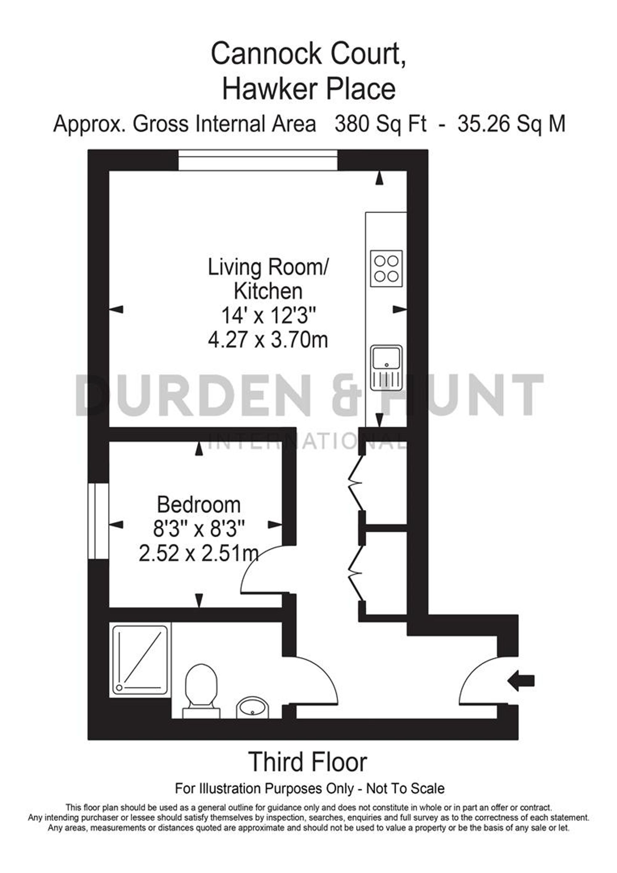 Flat 79, Cannock Court, London floorplan