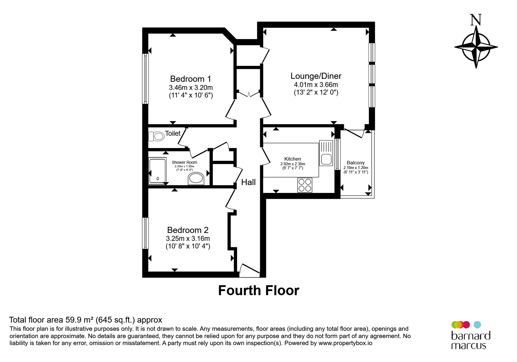 Flat 24, Abercrombie House, White City Estate, London floorplan