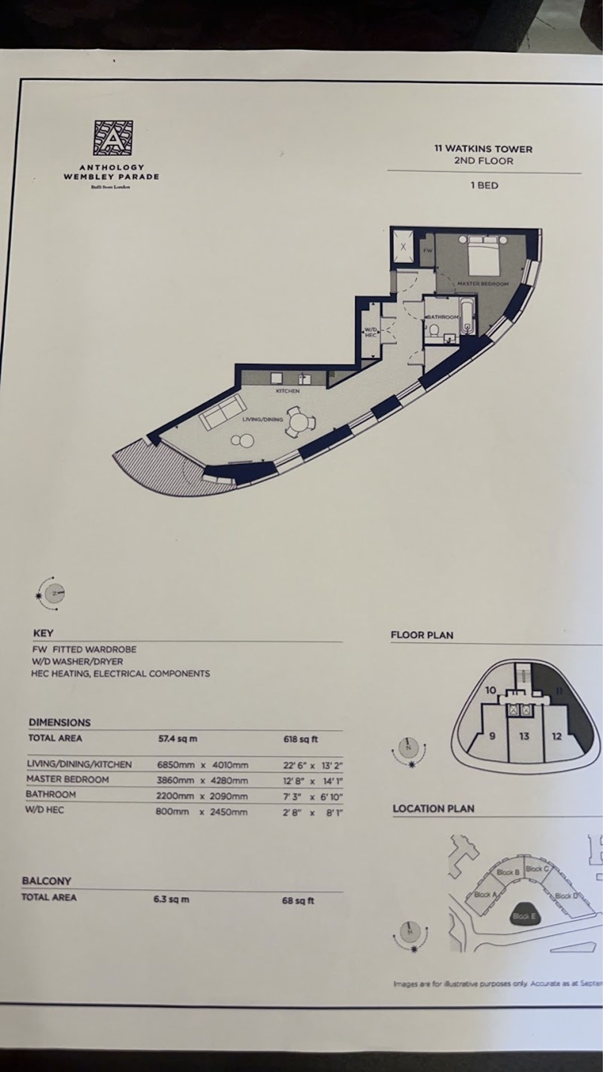 A15 Foster Apts North End Road, Wembley, Wembley floorplan