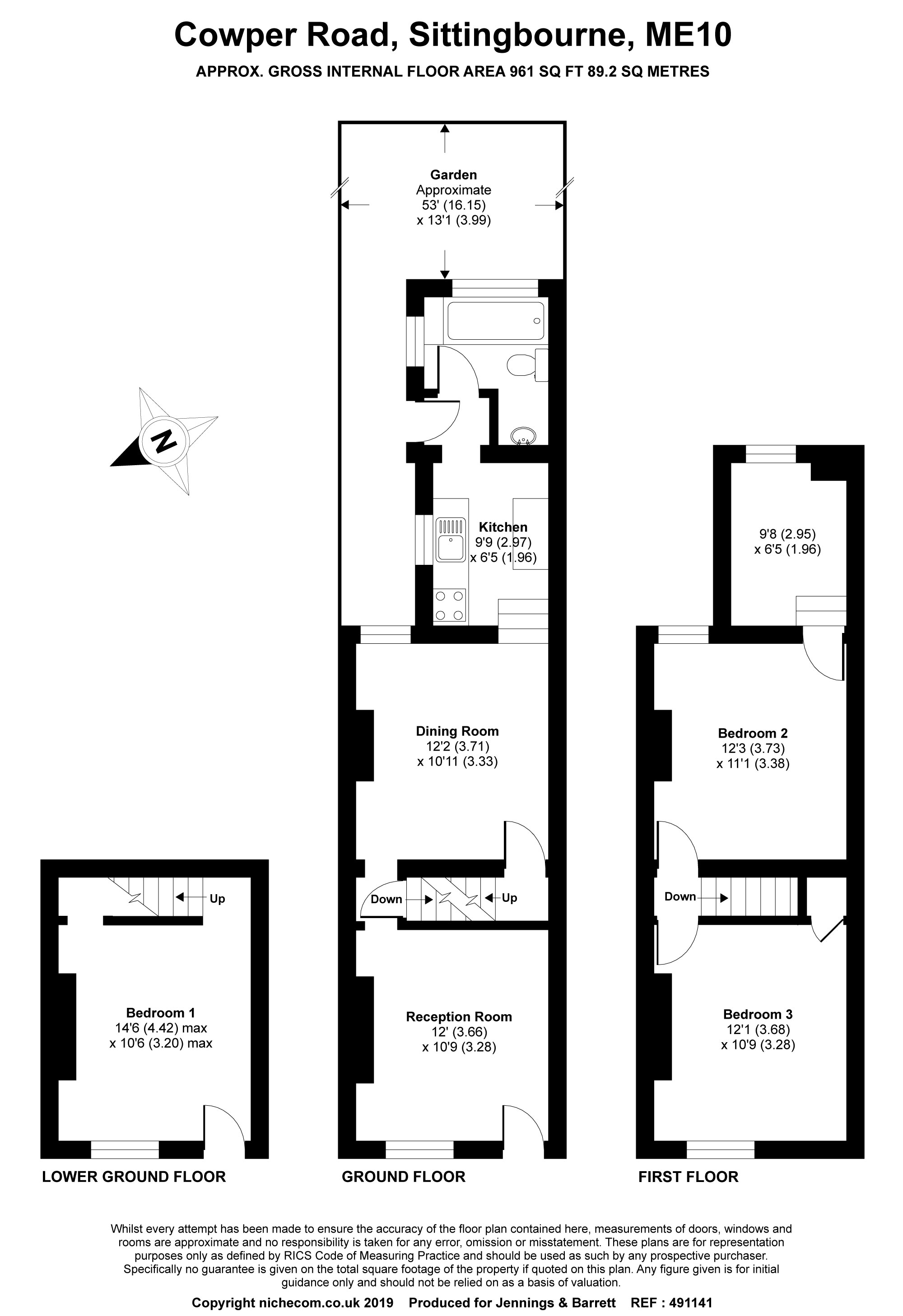 3 Bedrooms End terrace house for sale in Cowper Road, Sittingbourne ME10