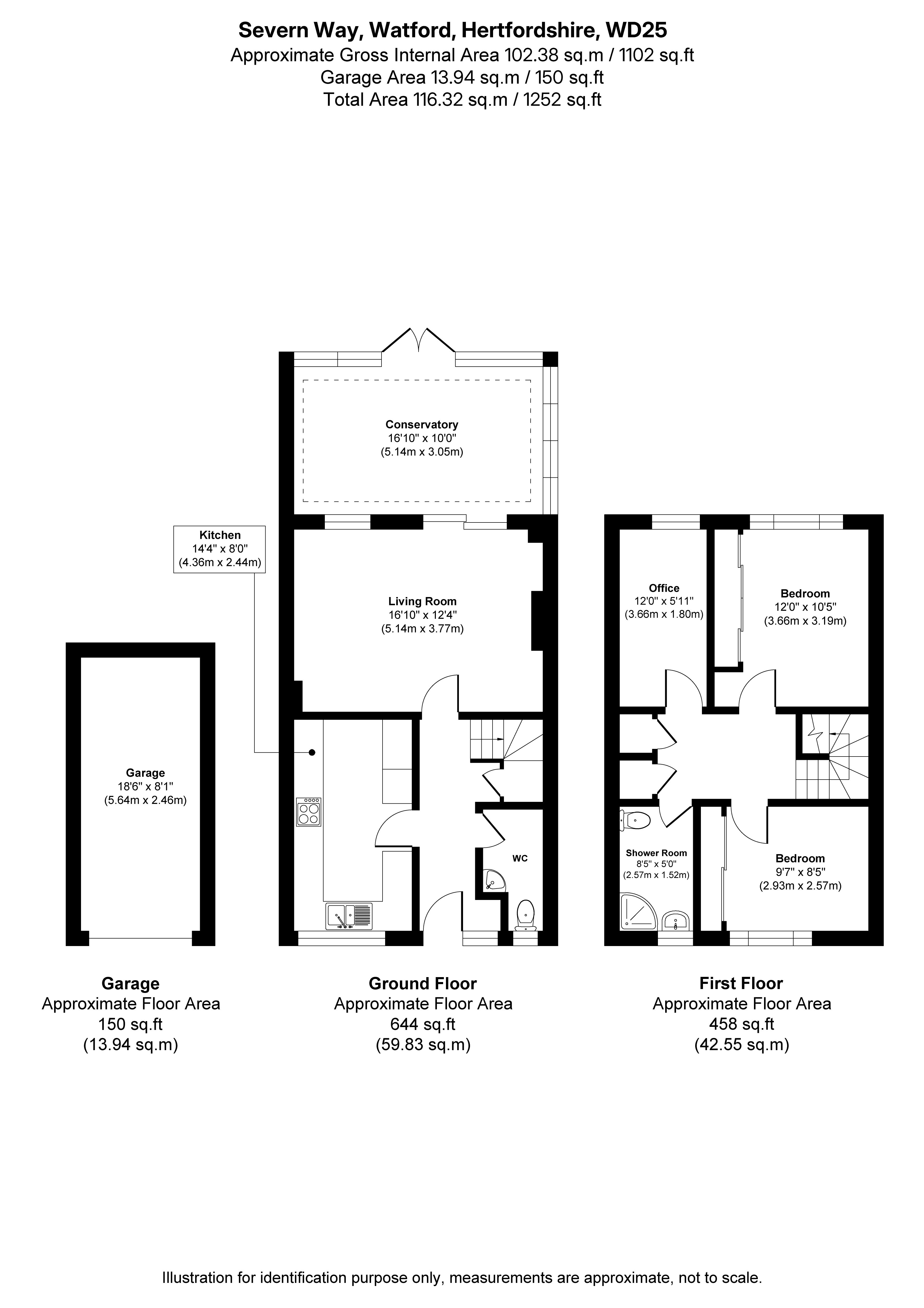 31, Severn Way, Hertfordshire floorplan