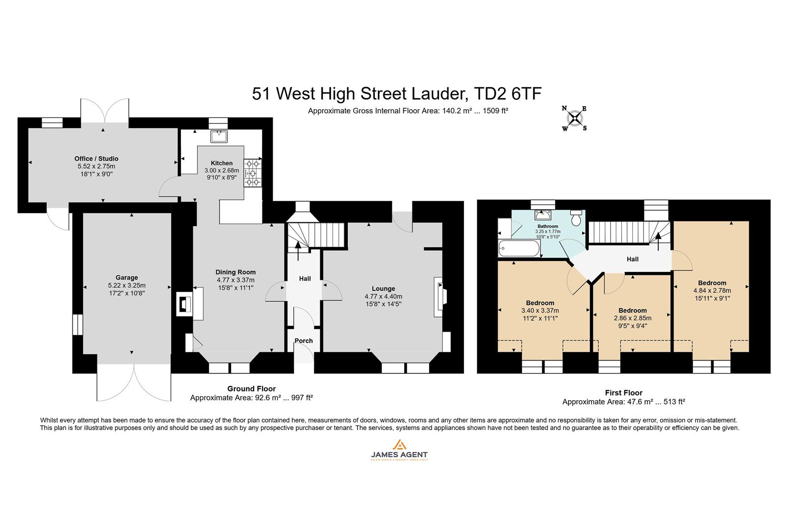 51, West High Street, Lauder floorplan