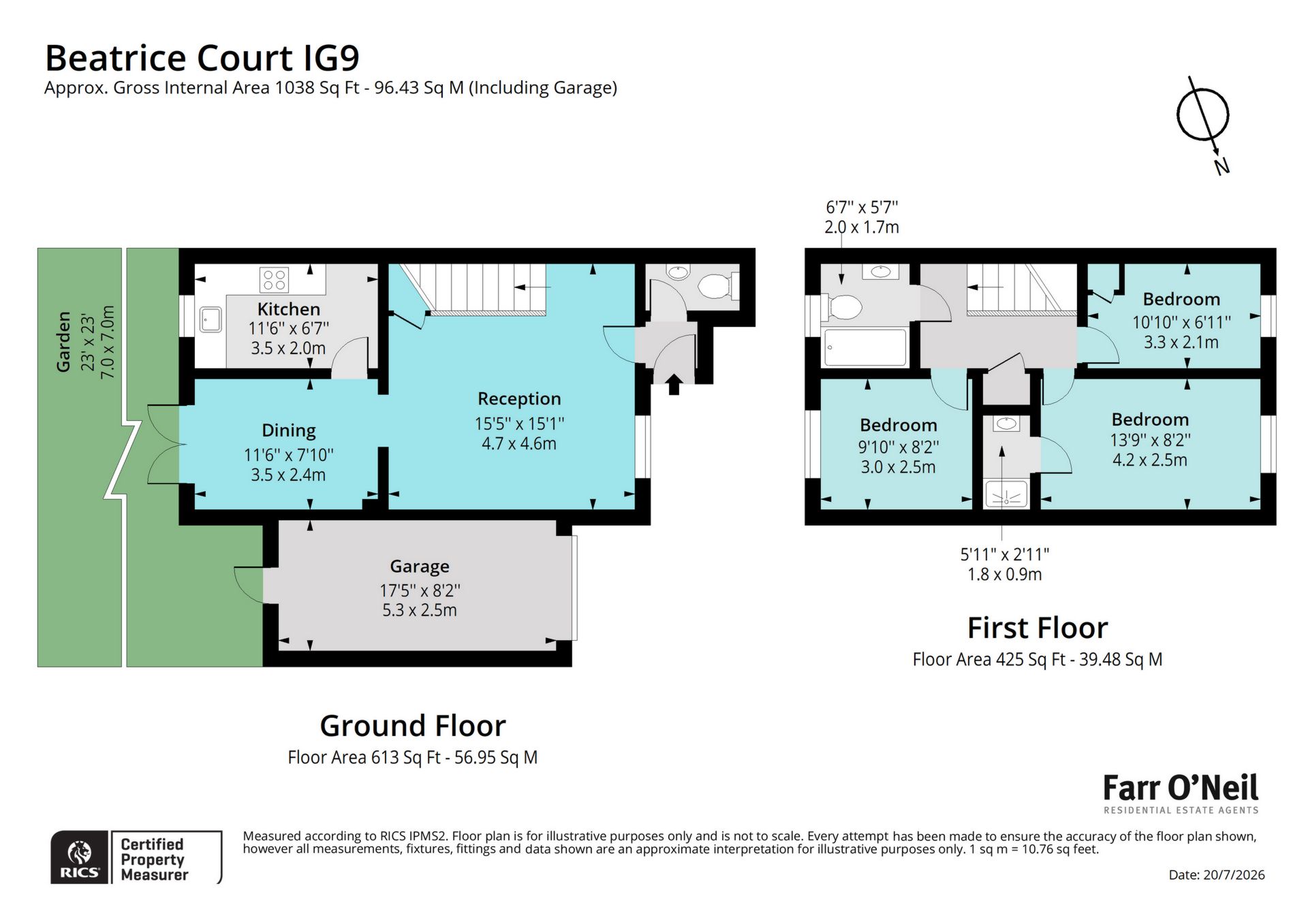 11, Beatrice Court, Buckhurst Hill floorplan