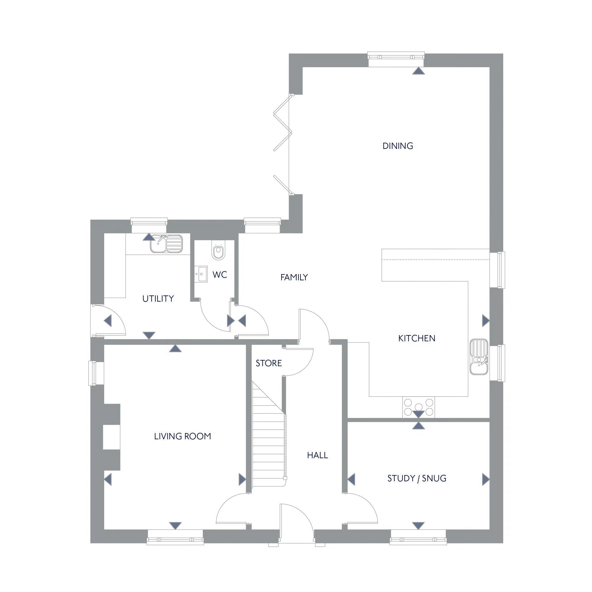 Plot 8 The Grafton, Station Road, Richmond floorplan