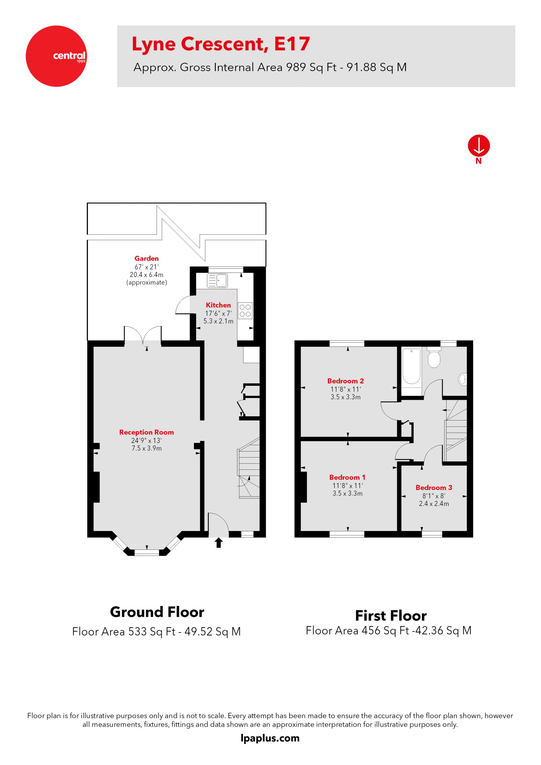 Lyne Crescent, Walthamstow, London E17, 3 bedroom terraced house for