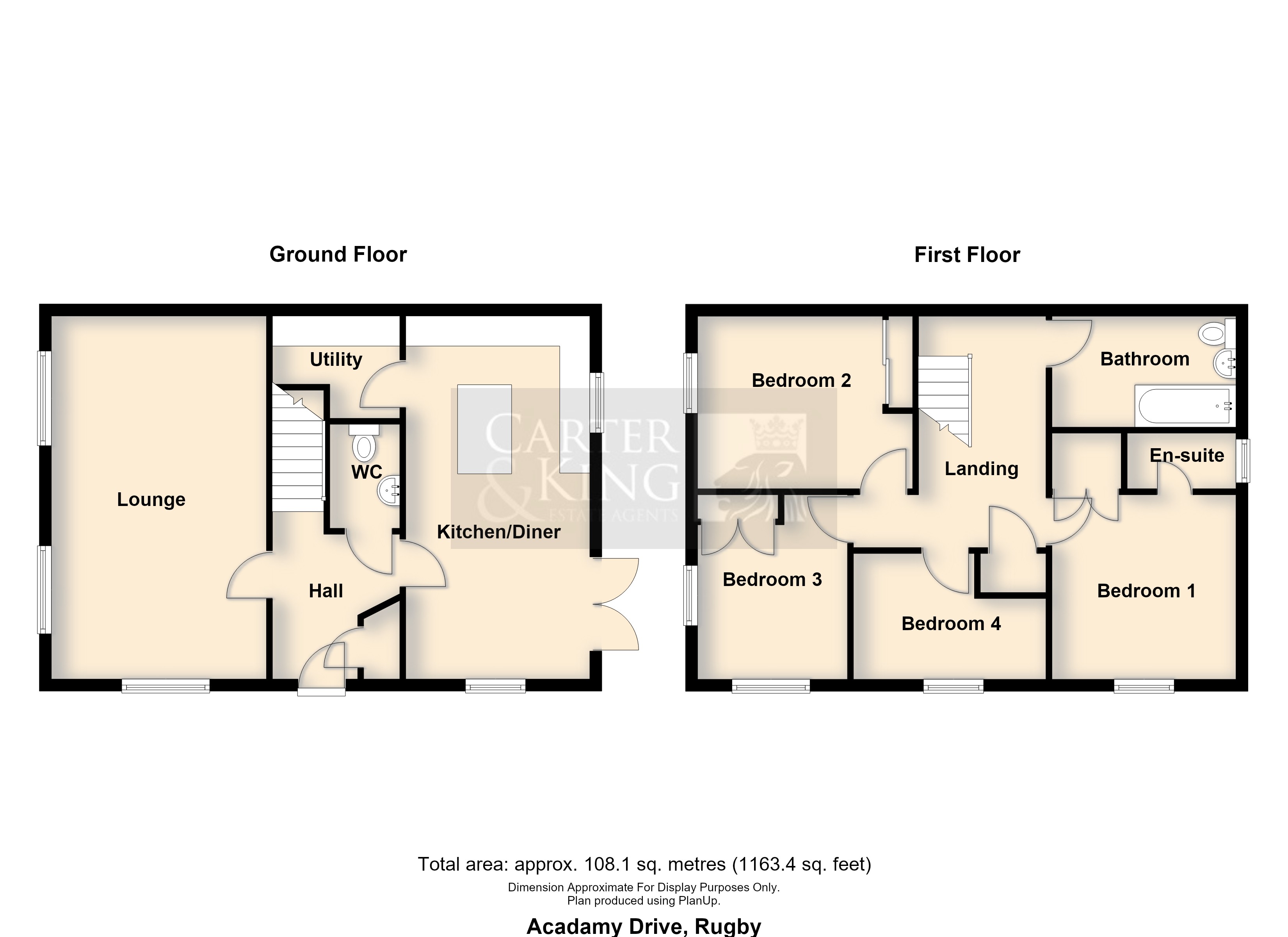 27, Academy Drive, Rugby floorplan