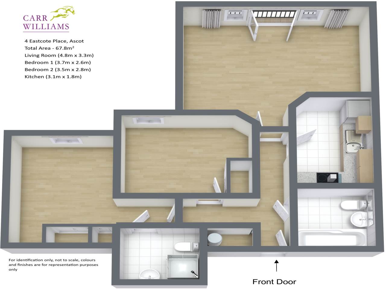 2 Bedrooms Flat to rent in Eastcote Place, Fernbank Road, Ascot SL5