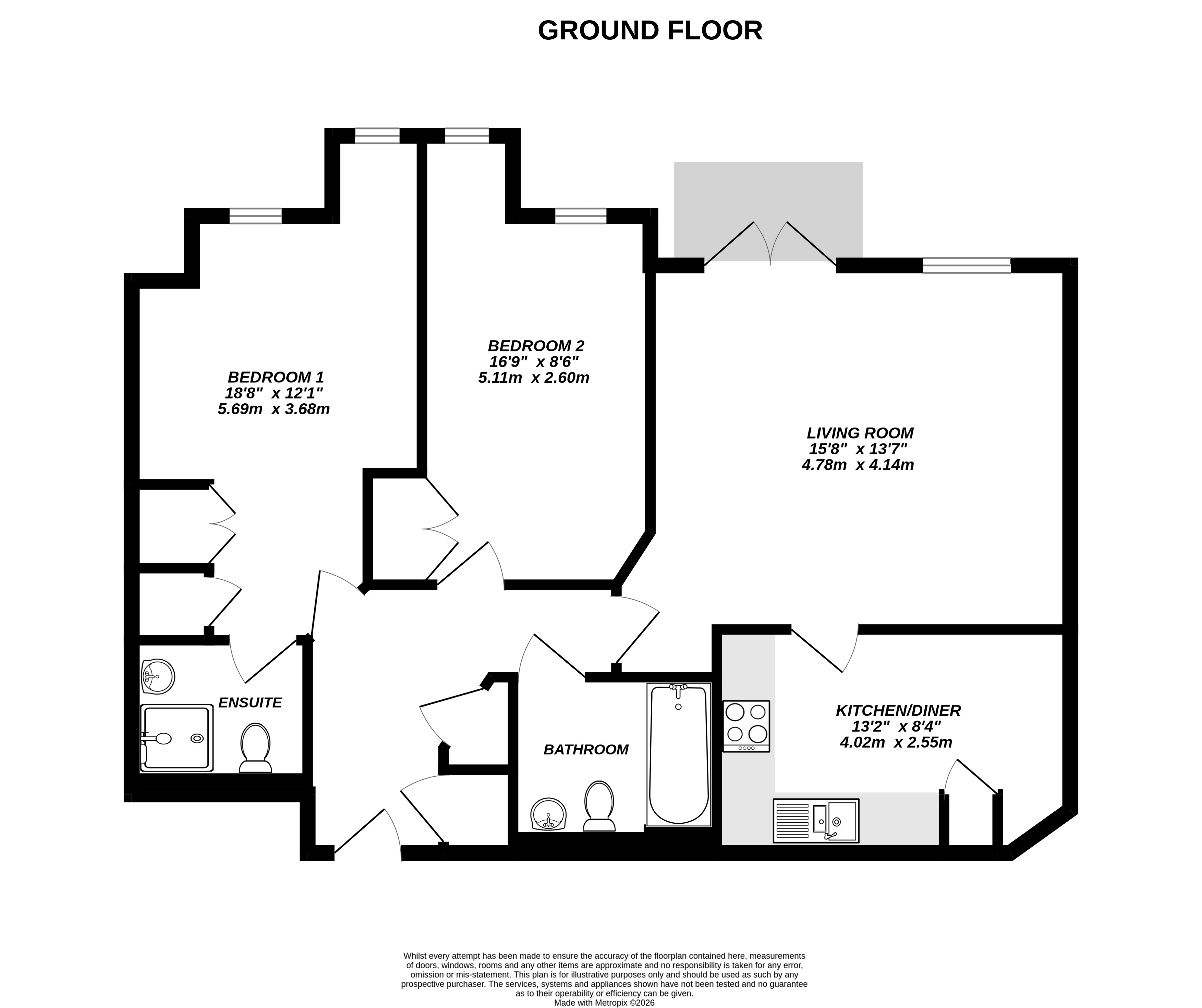 190 Sycamore Road, Farnborough floorplan