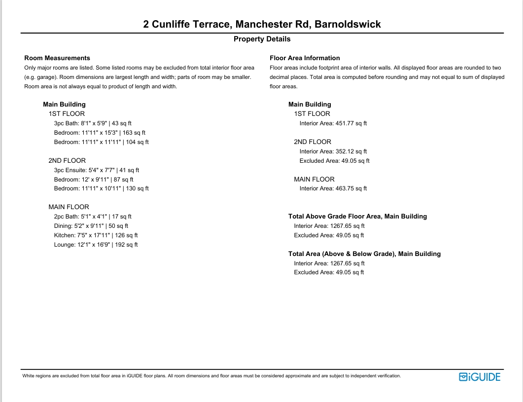 2 Cunliffe Terrace,, Manchester Road, Lancashire floorplan
