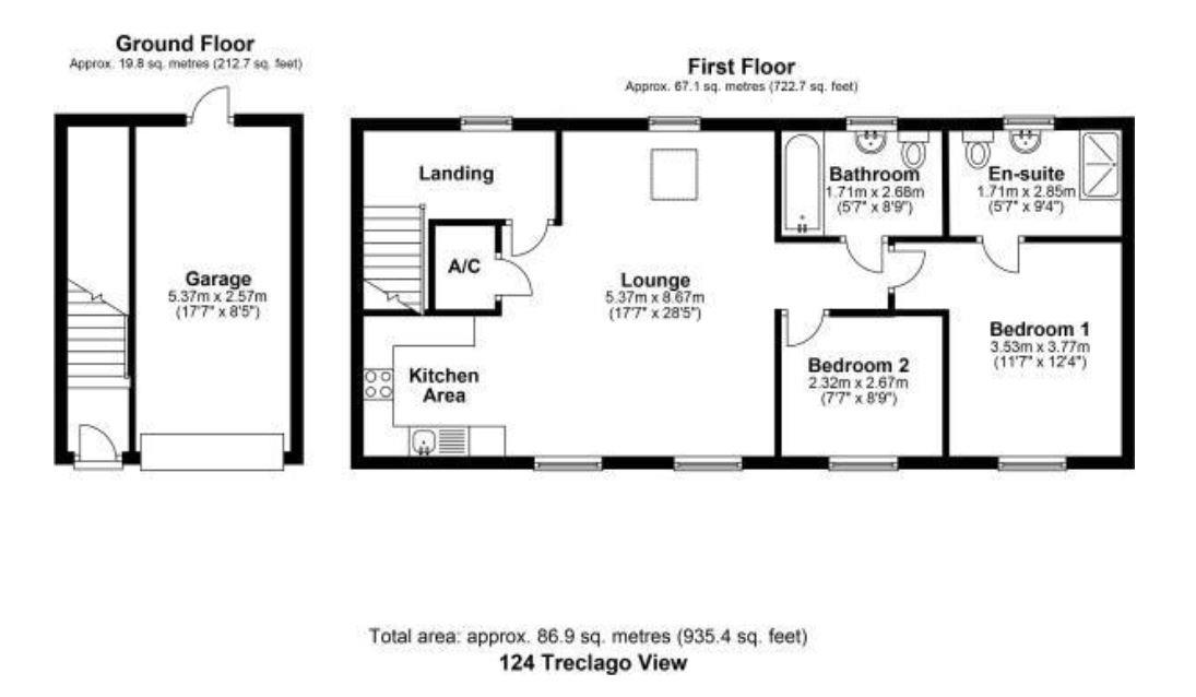 124, Treclago View, Camelford floorplan