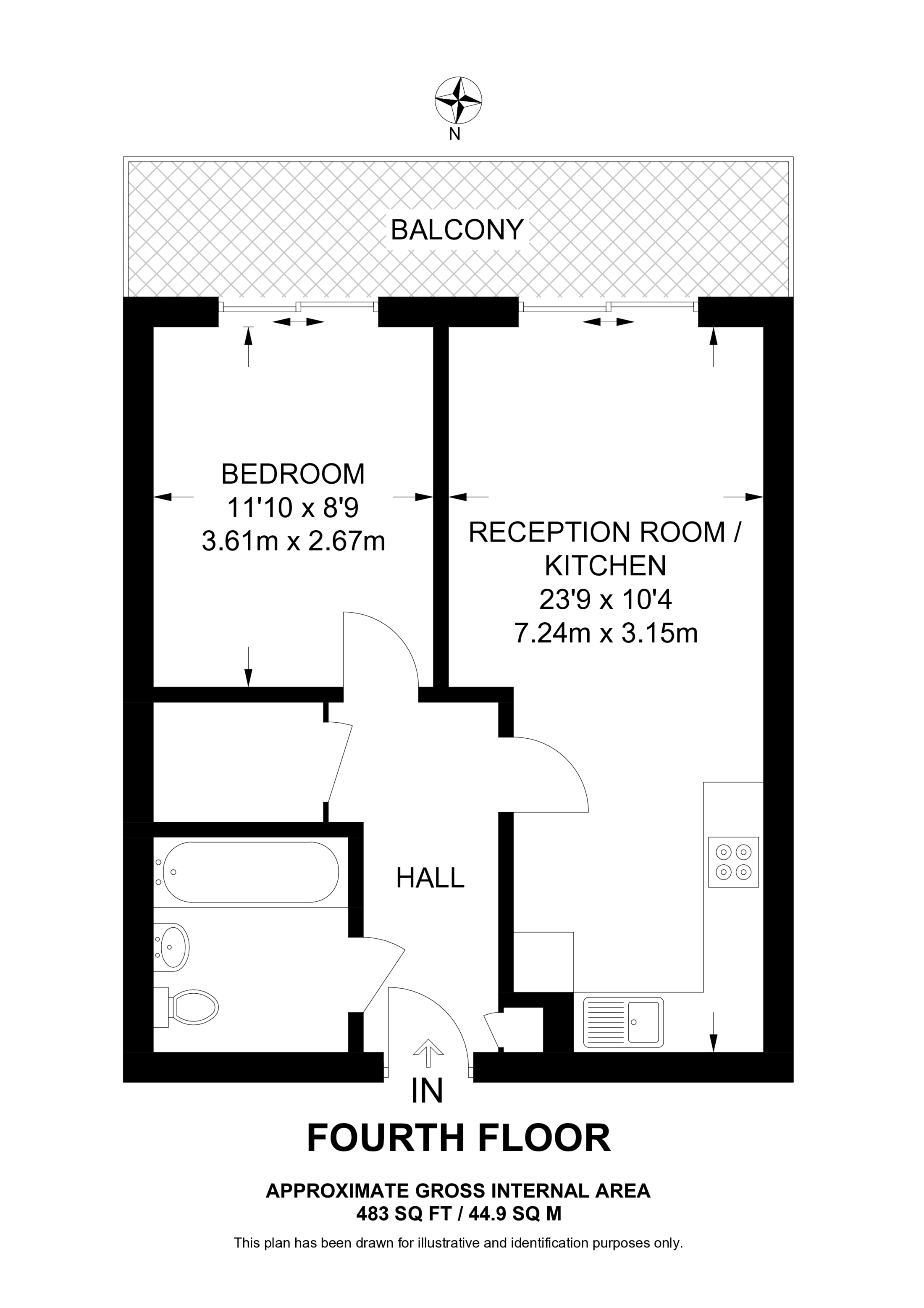 East Carrige House, Woolwich floorplan