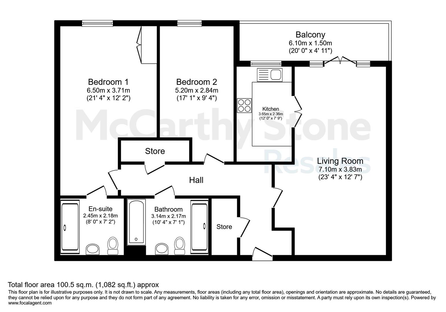 12 Greenwood Grove East, Stewarton Road, Glasgow floorplan