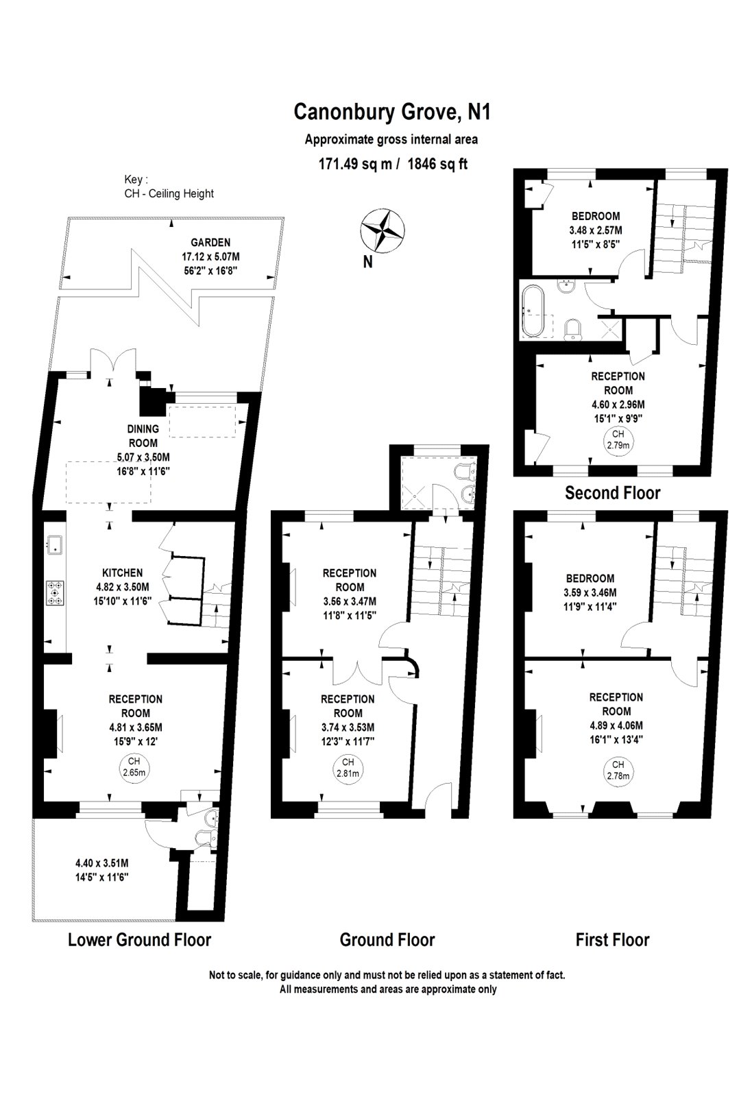 Canonbury Grove, Canonbury, Islington, London N1, 4 bedroom property to