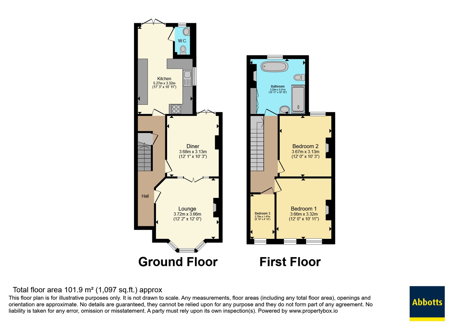 9, Wakering Avenue, Southend-on-Sea floorplan