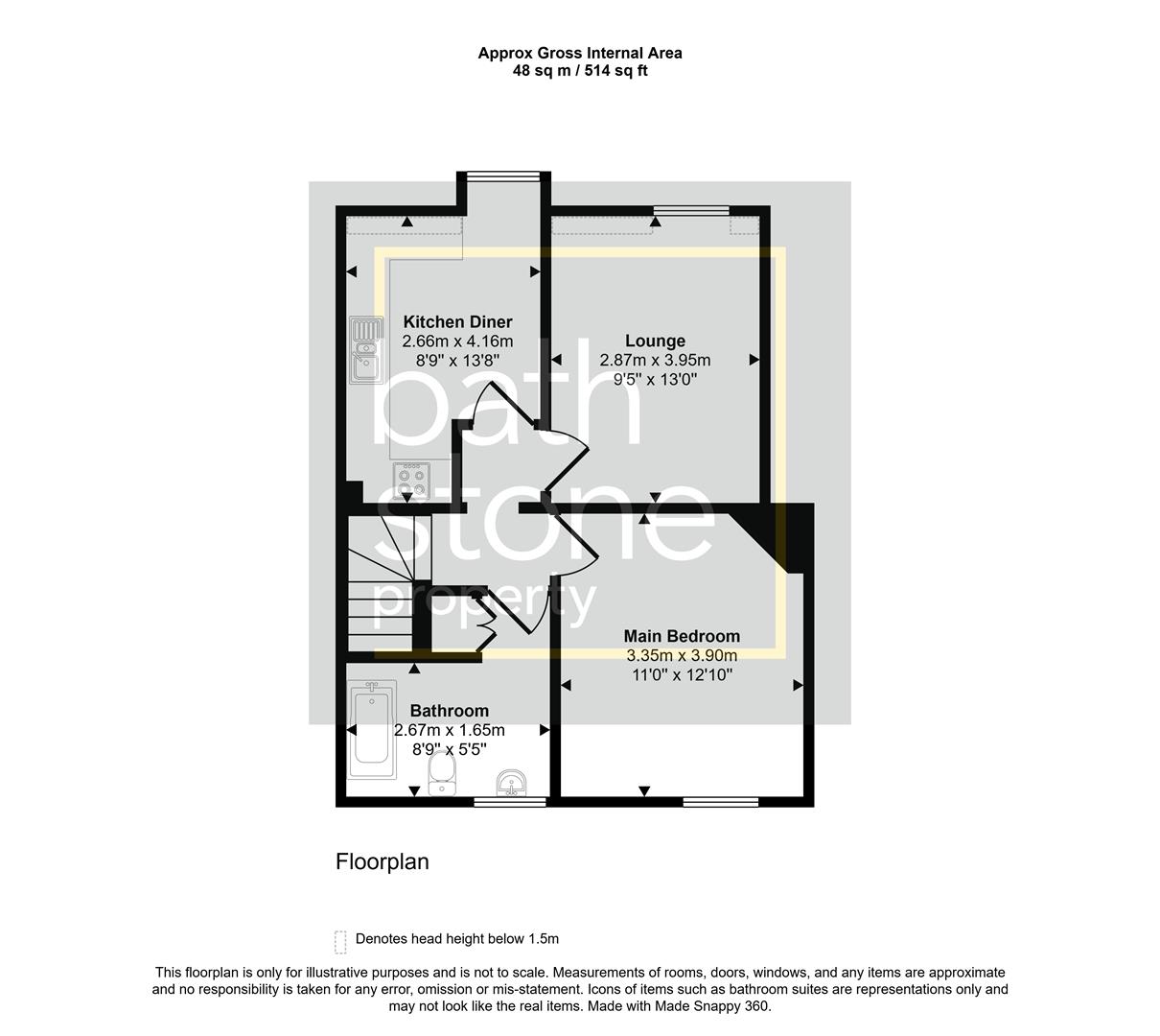 New King Street, Bath floorplan