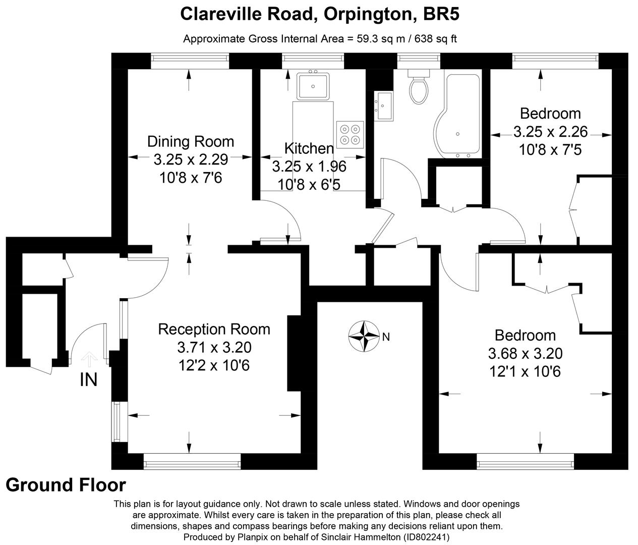 Clareville Road, Orpington floorplan