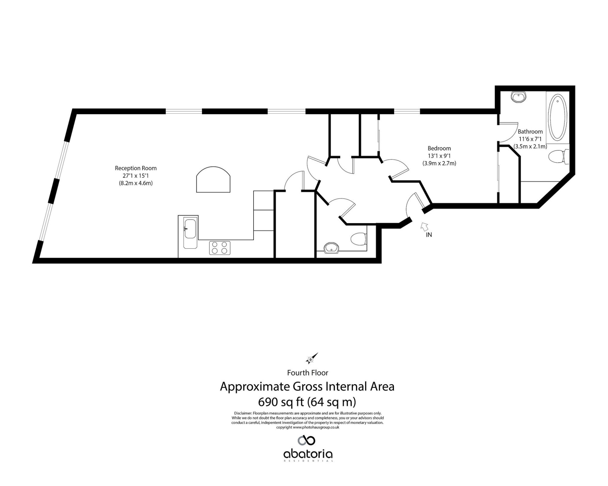 86 Wapping Lane, Wapping floorplan