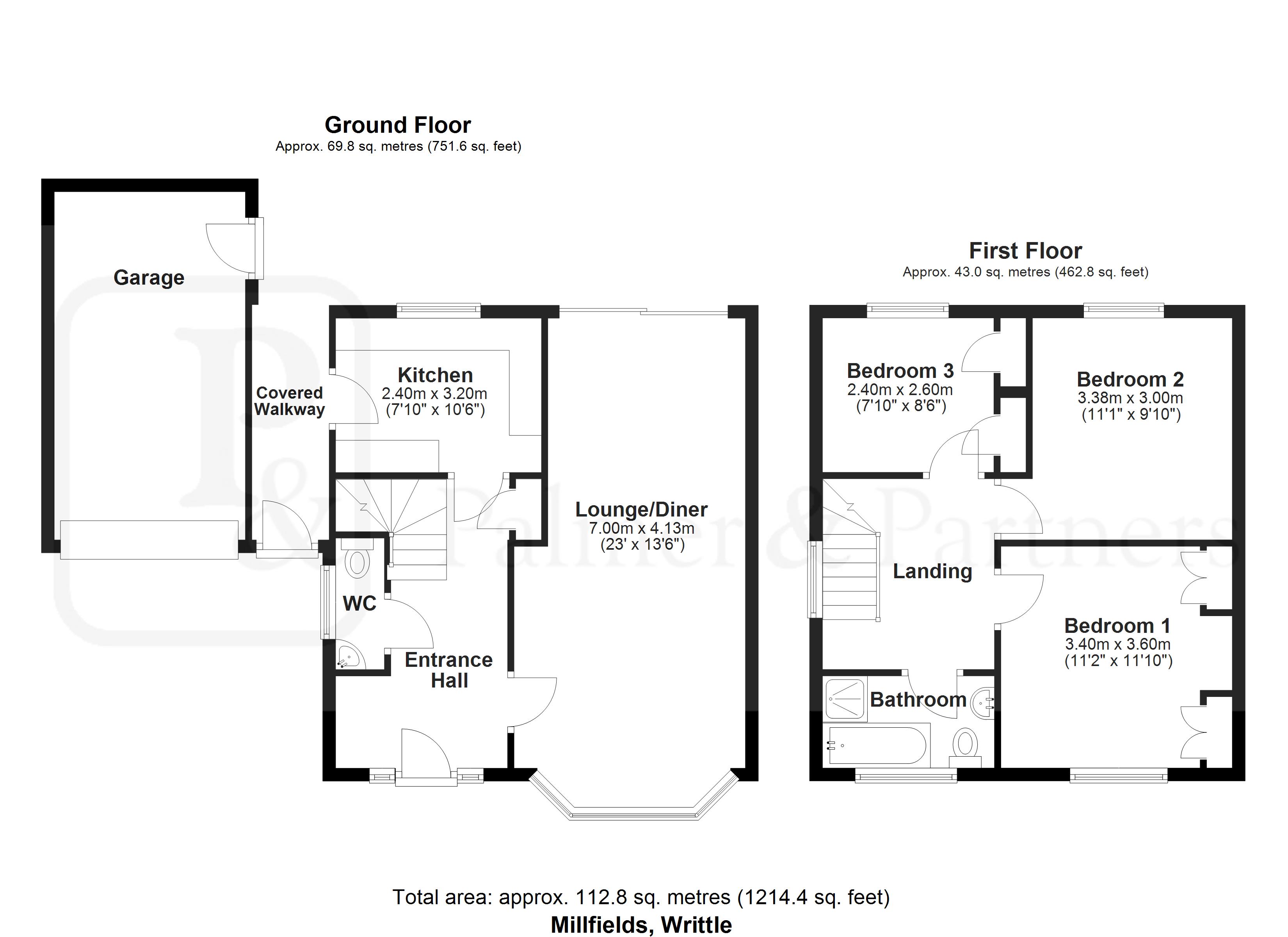 98, Millfields, Chelmsford floorplan
