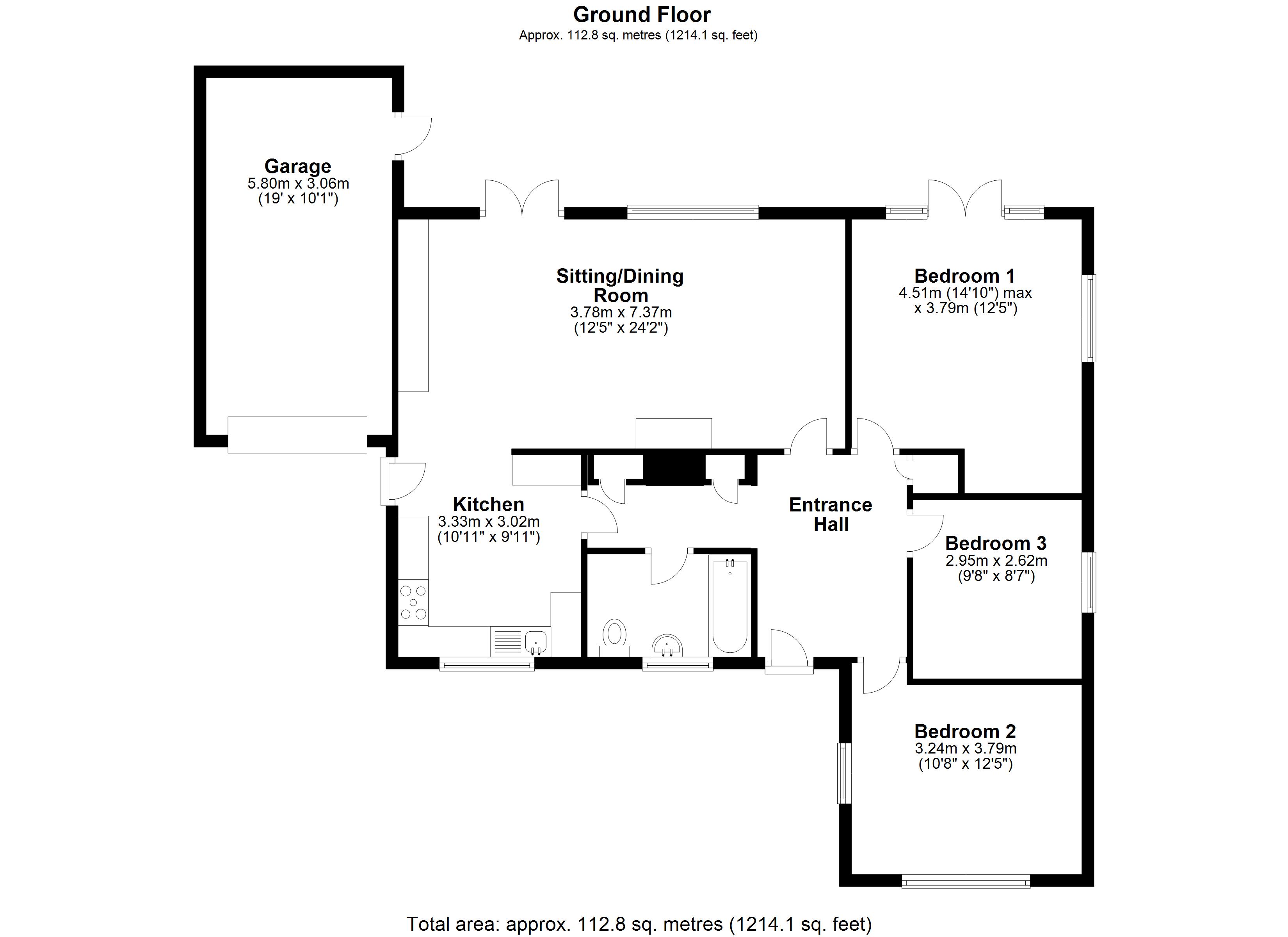 Valley Close, Woodfalls, Salisbury, Wiltshire SP5, 3 bedroom bungalow