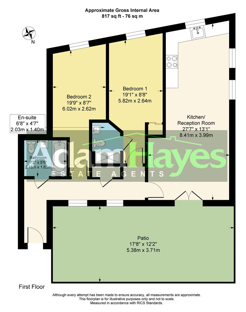 Flat 7 Elderberry Court, 2A Alberon Gardens, London floorplan