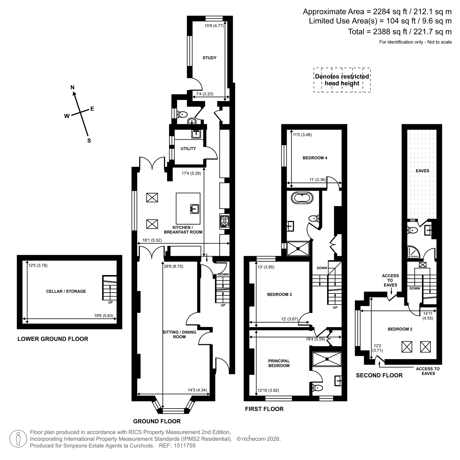 40, Tilt Road, Cobham floorplan