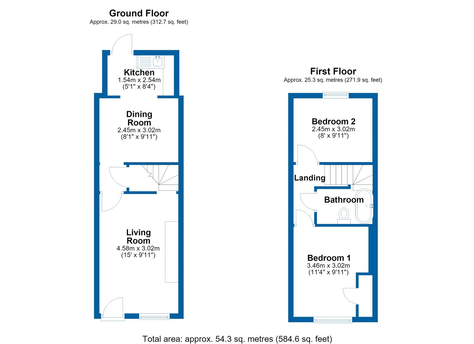 59, Stoneham Street, Colchester floorplan