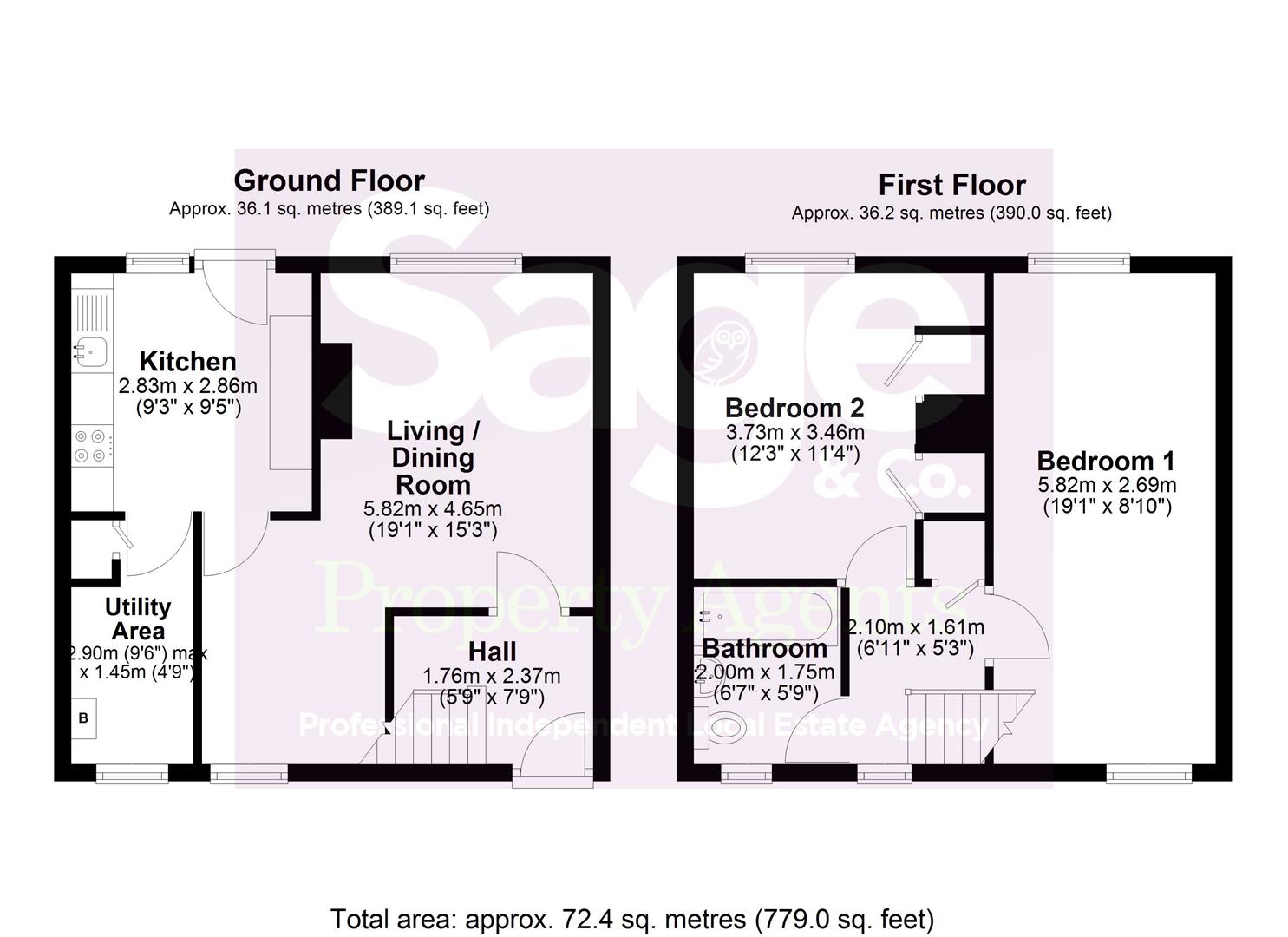 38, Maendy Way, Cwmbran floorplan