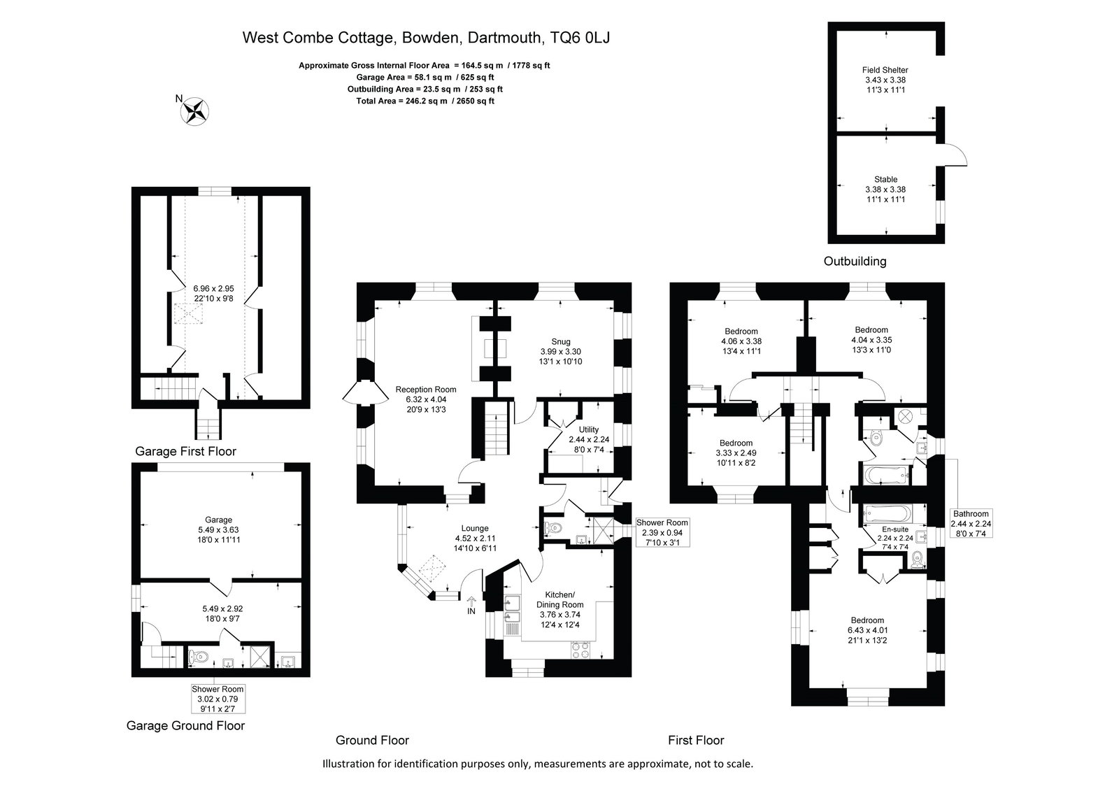 West Combe Cottage, Dartmouth floorplan