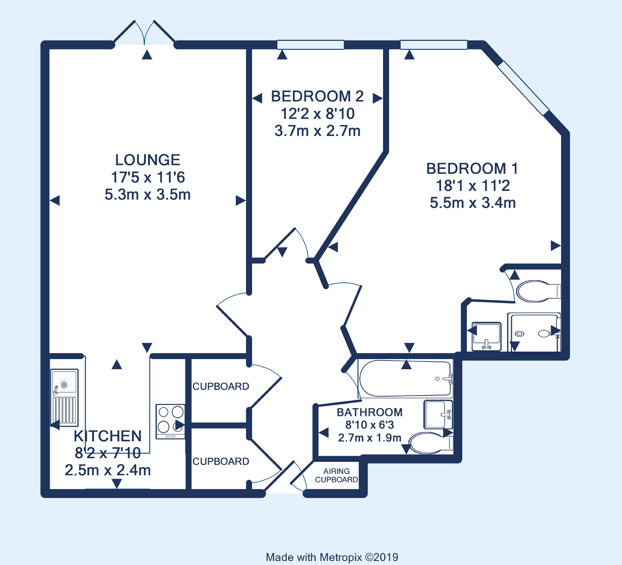 2 Bedrooms Flat for sale in York Road, Bedminster, Bristol BS3