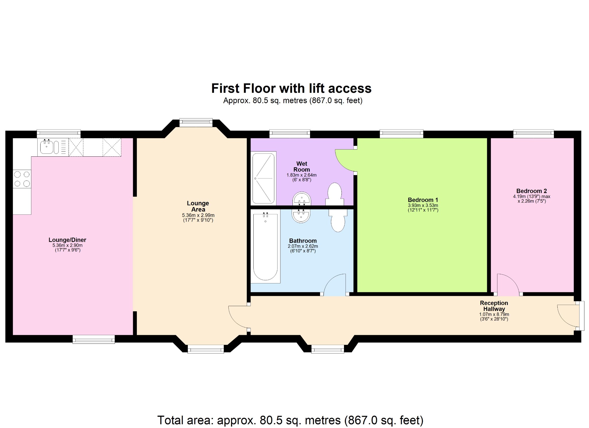 Middle Road, Torquay, Devon TQ1, 2 bedroom flat for sale