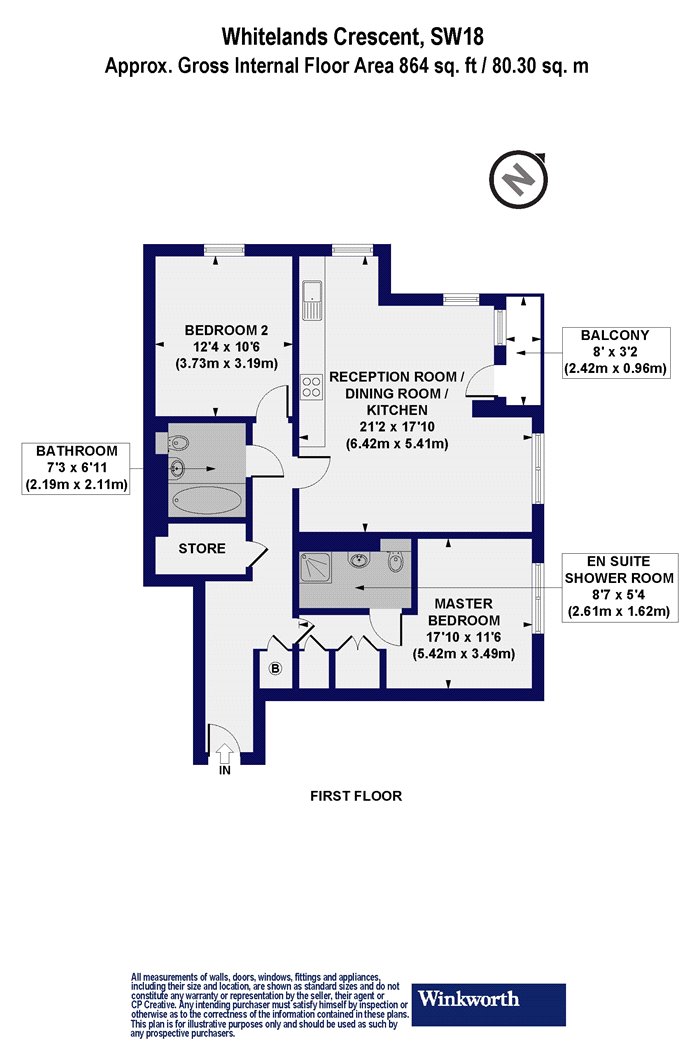 57, Whitelands Crescent, London floorplan