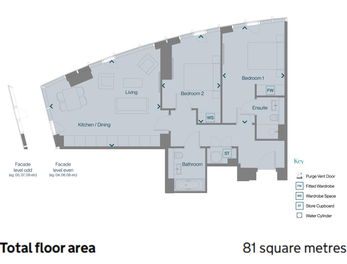 1 Trinity Way, Manchester floorplan