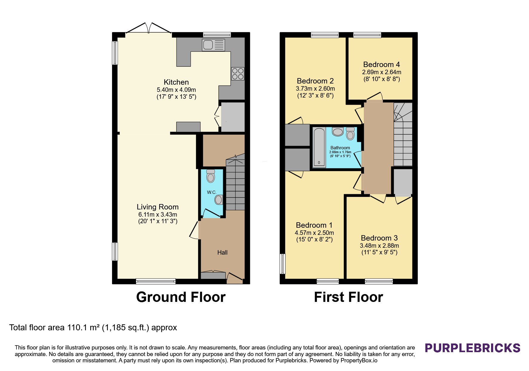 25, Elliston Avenue, Glasgow floorplan