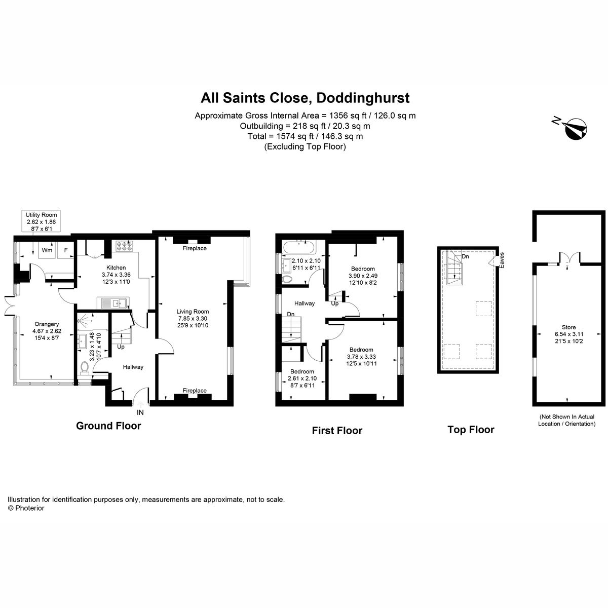 11, All Saints Close, Brentwood floorplan