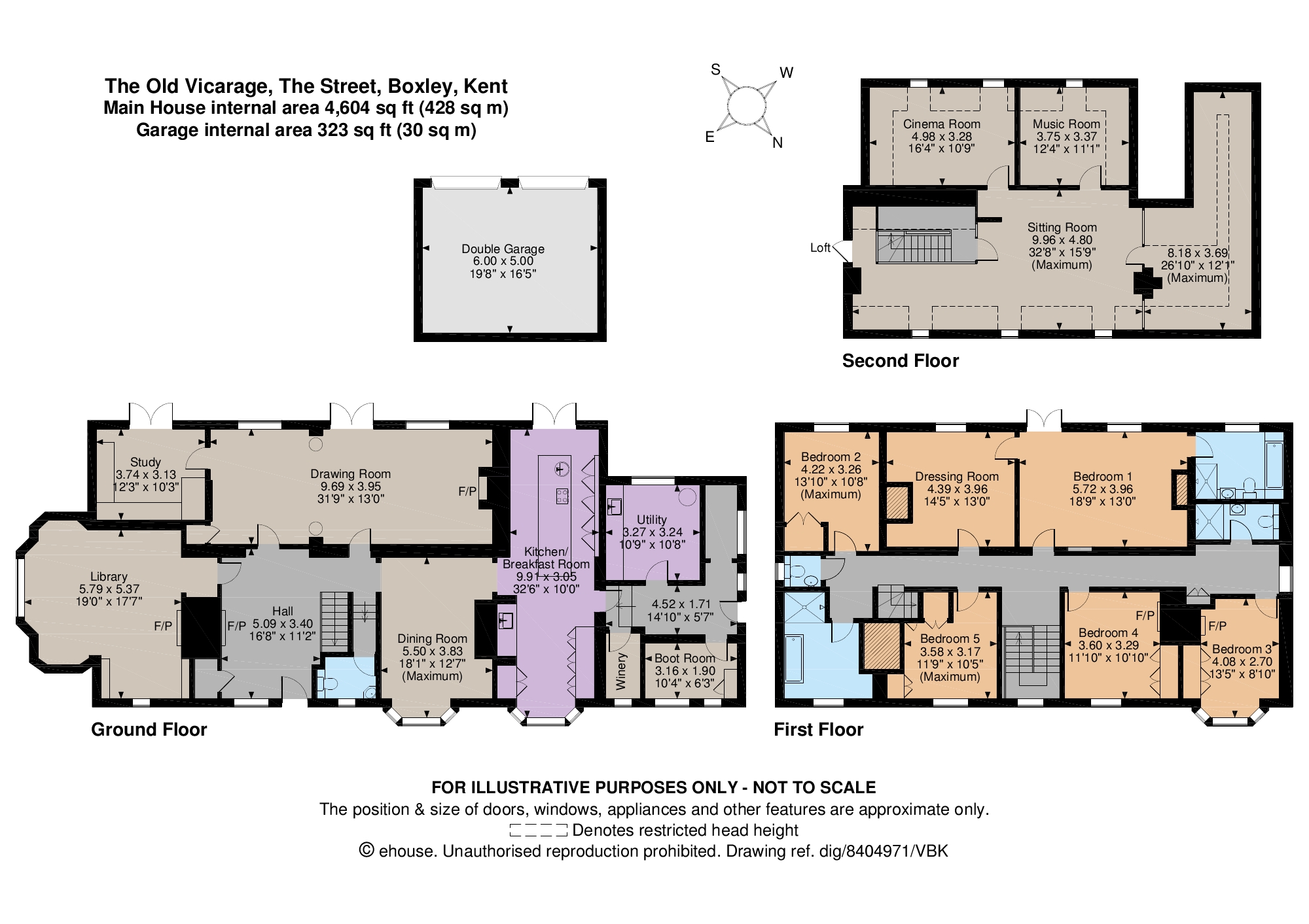 The Street, Boxley, Maidstone, Kent ME14, 6 bedroom detached house for
