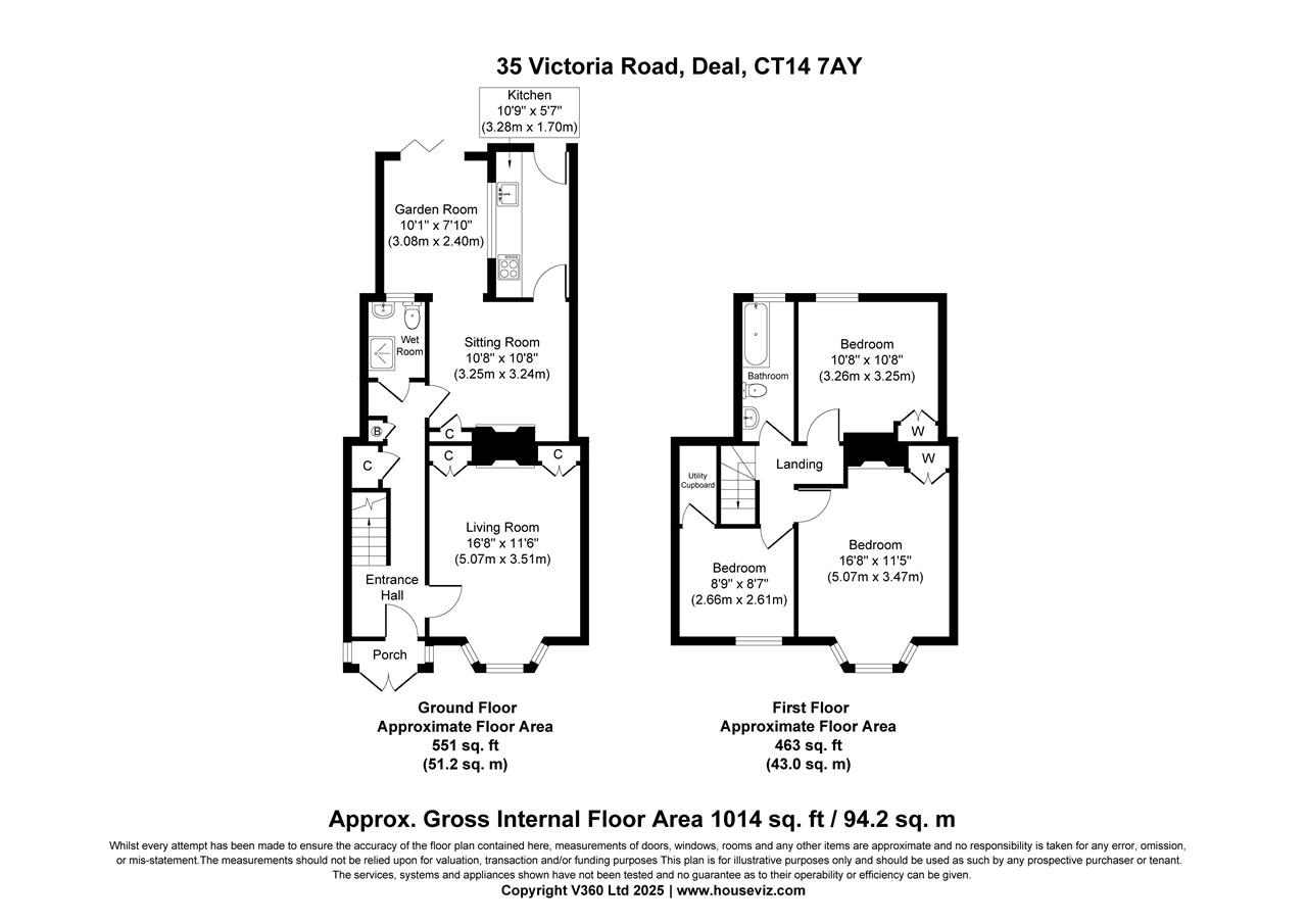 35, Victoria Road, Deal floorplan