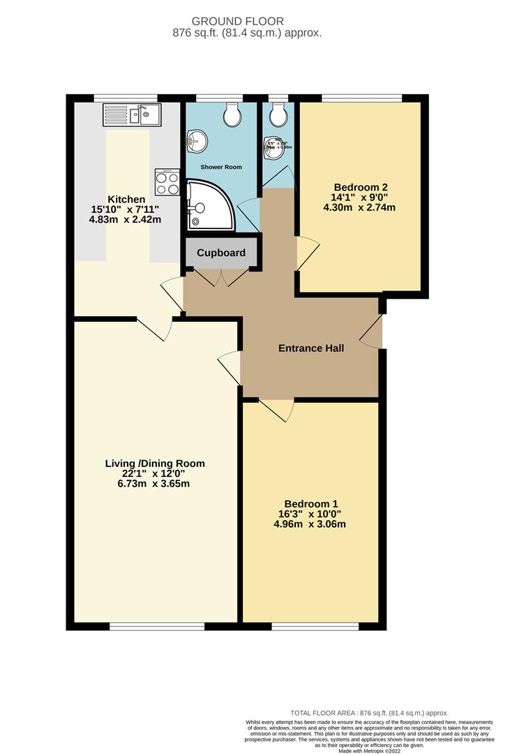 Flat 5,, Elizabeth Court, Spencer Road, New Milton floorplan