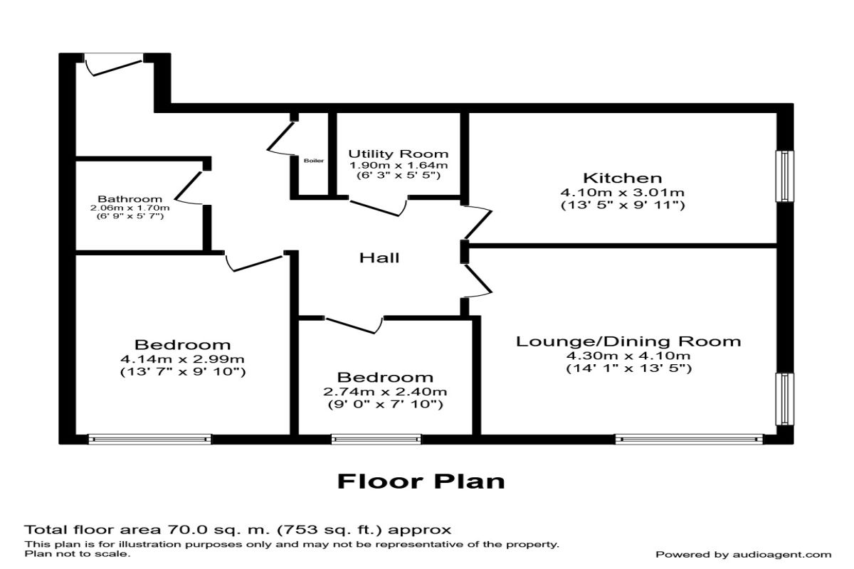 2 Bedrooms Flat to rent in Yorkshire Street, Blackpool FY1