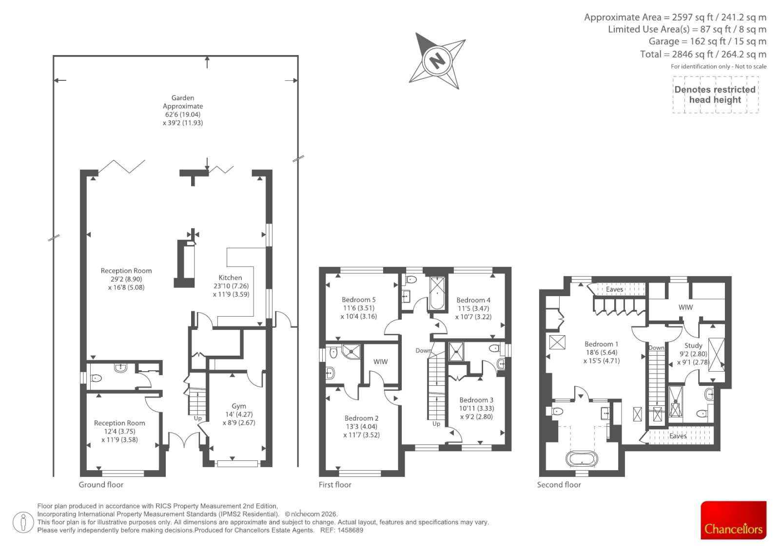 64, Church Crescent, London floorplan