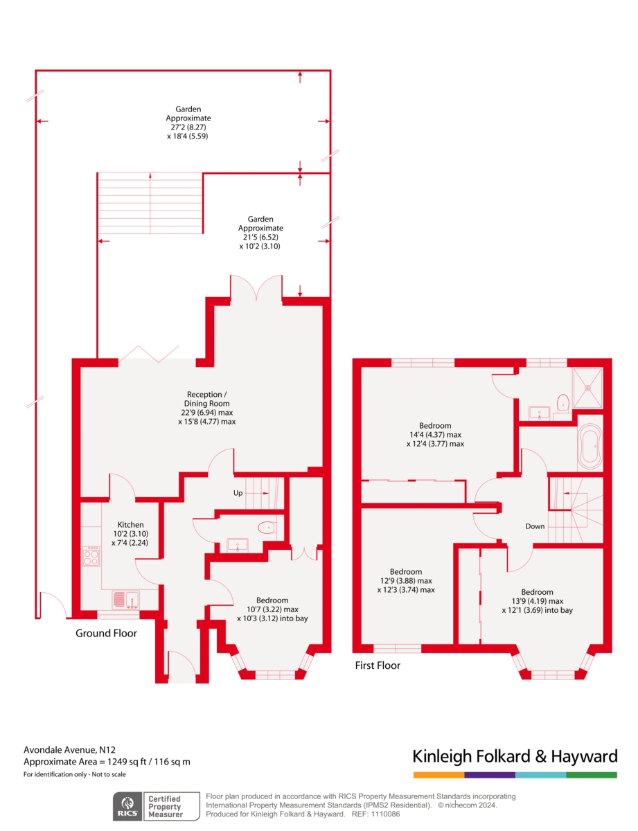 73, Avondale Avenue, London floorplan