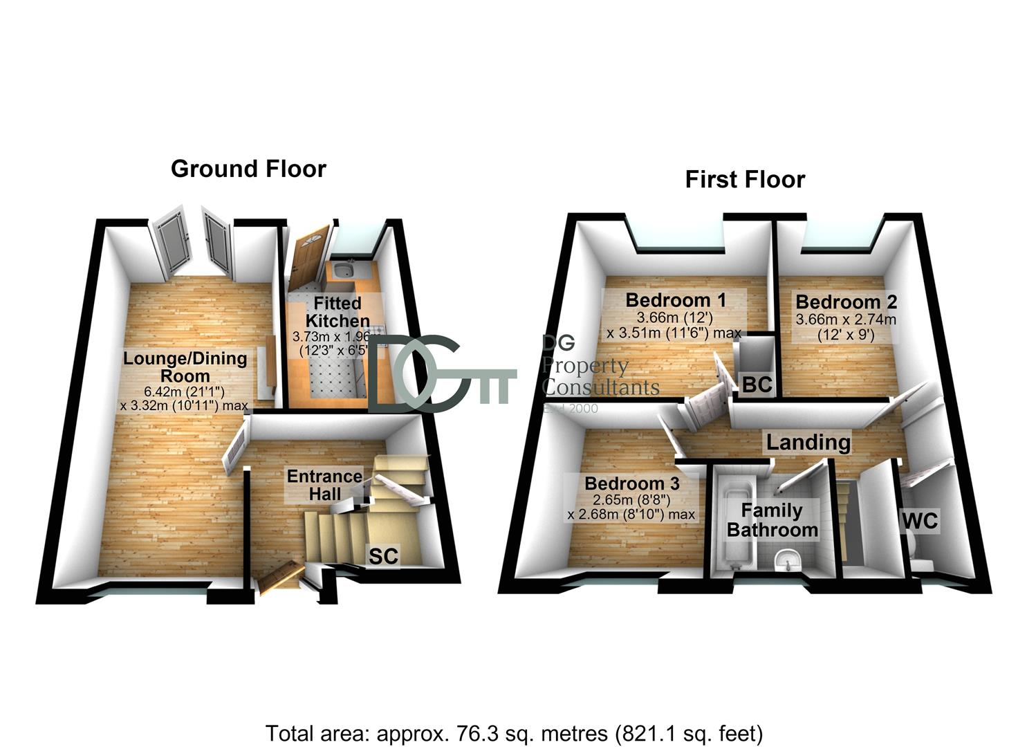 East Hill, Runfold, Luton floorplan