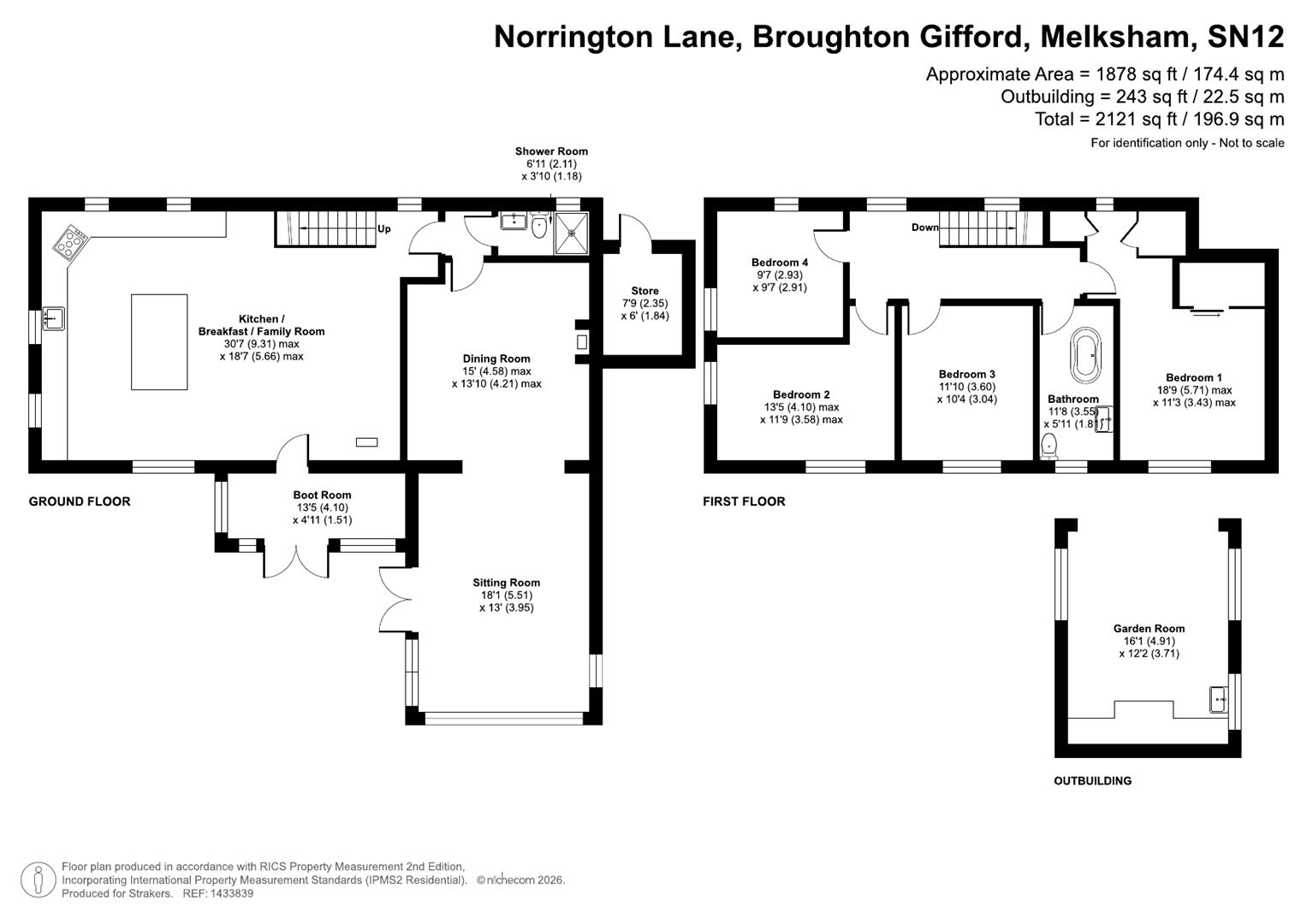 207, Norrington Lane, Melksham floorplan