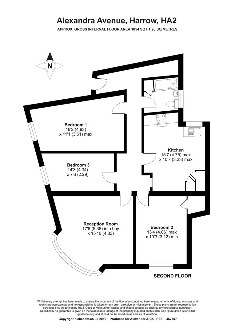 3 Bedrooms Flat for sale in Clitheroe Court, Alexandra Avenue, Harrow HA2